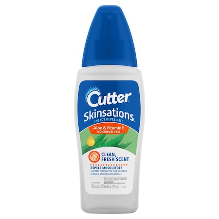 Cutter Cutter Skinsations Insect Repellent Liquid For Mosquitoes/Other Flying Insects 6 oz 54010